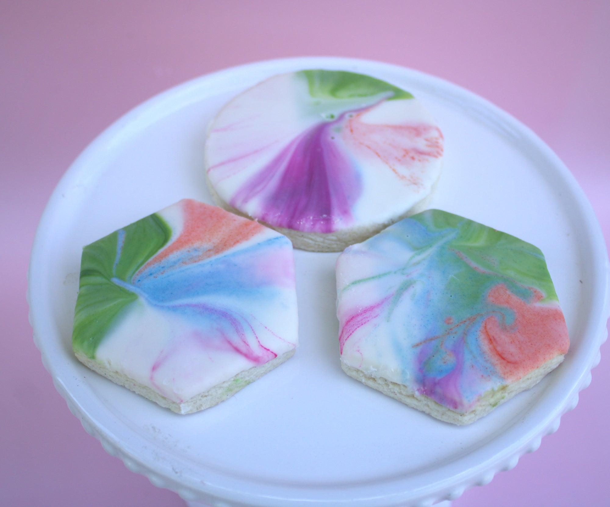 Pastel Vanilla Chocolate Cookies