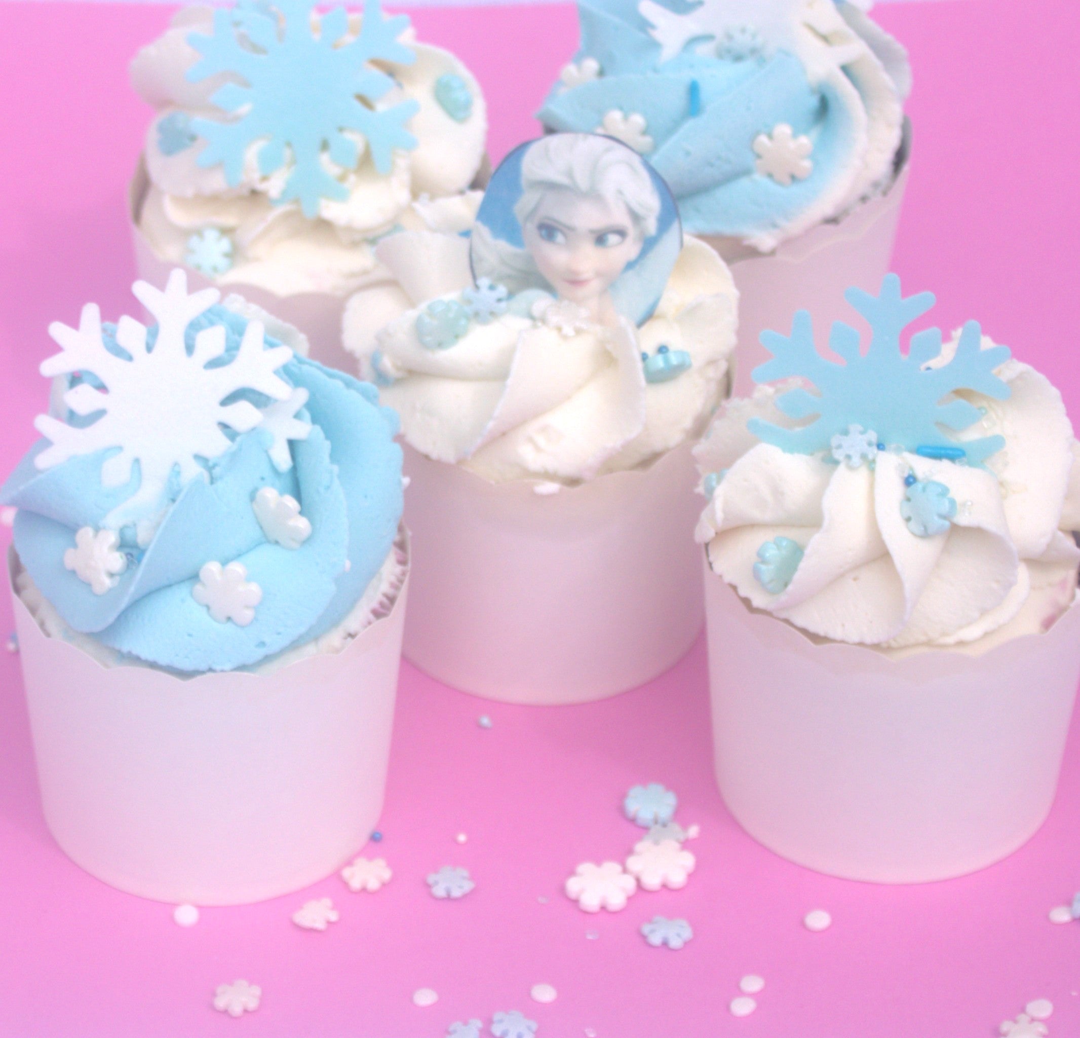 Frosted FROZEN Cupcakes